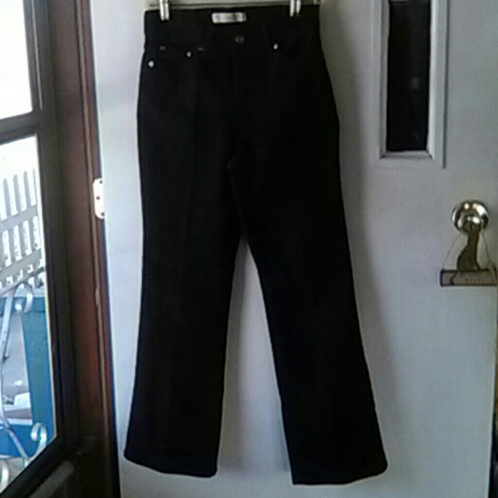 Levi's black slimming boot cut jeans.